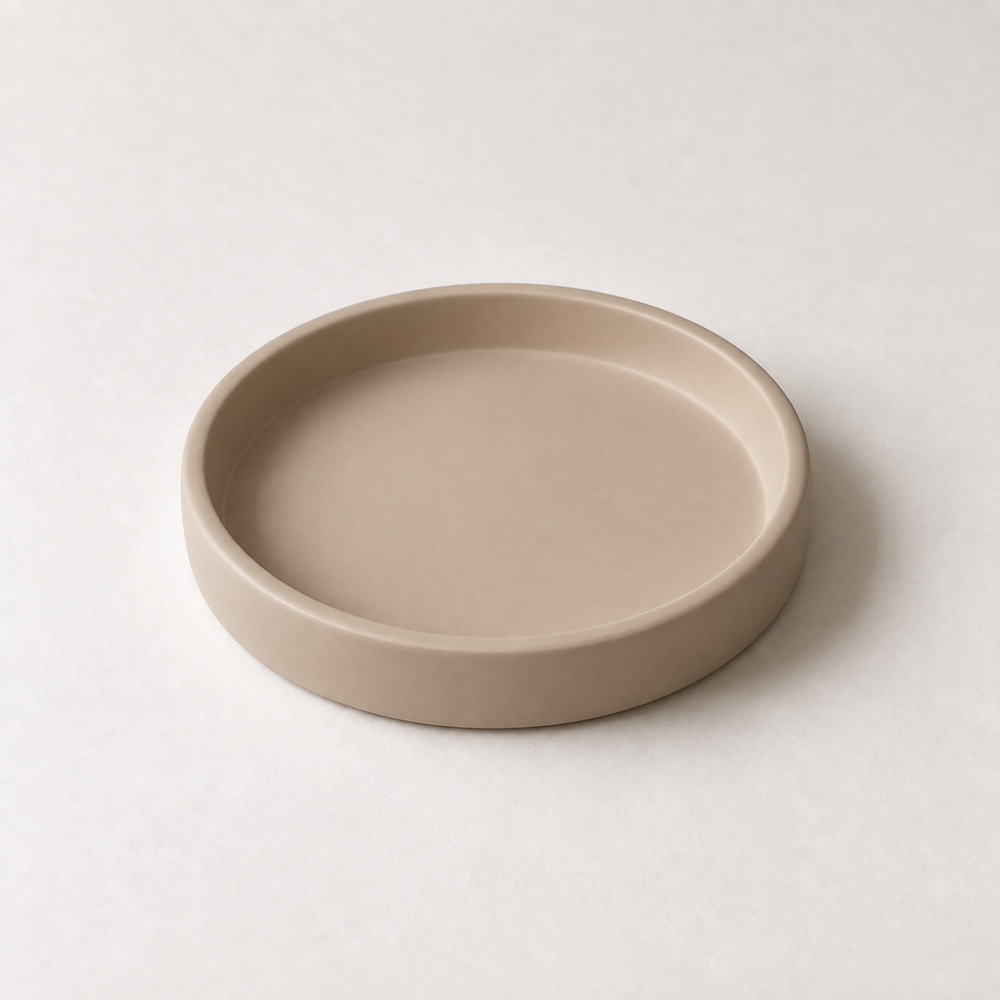 Pigment+ Soft Brown — finished pastel cast dish