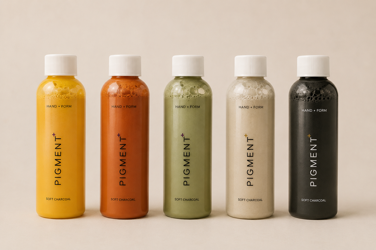 The five HAND + FORM pigment colours